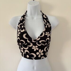 Altered State Floral Halter Neck Crop Top